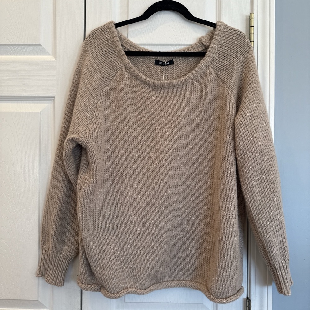 Taupe Knit Women's Sweater